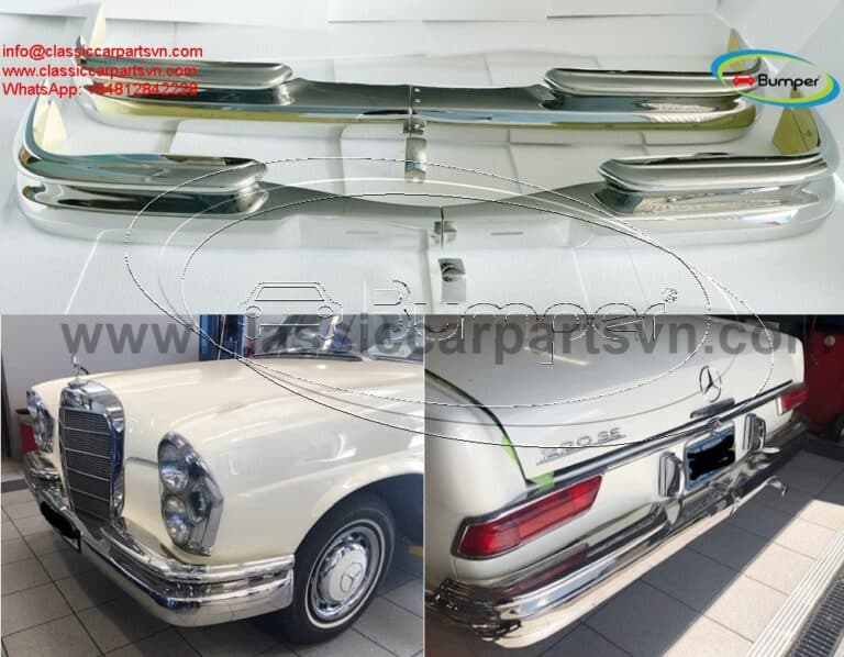 Mercedes W111 W112 Fintail Coupe 2-Door Bumpers - Image 1