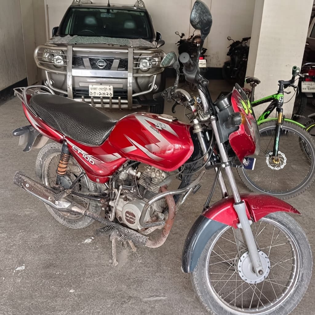 🏍️ Bajaj CT 100 – 2017 Model | 100cc | Red | For Sale